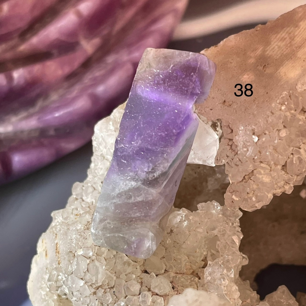 49397 Аметист Бусина пластина 25мм-53