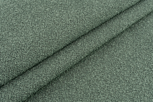 BUKLE 4 ткань мебельная обивочная ткань букле, зелёный, ширина 1,4 м.