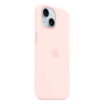 Силиконовый чехол с поддержкой MagSafe Apple Silicone Case для iPhone 15, Light Pink (Светло-розовый)