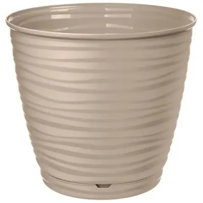 Горшок для цветов Saffron 9,1 л с поддоном (бежевый)