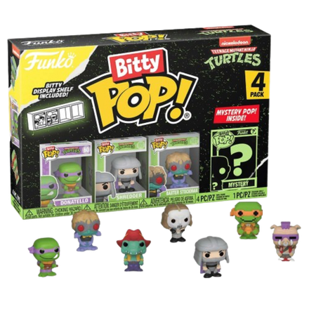 Фигурка Funko Bitty POP! TMNT S2 Donatello+Shredder+Baxter Stockman+Mystery