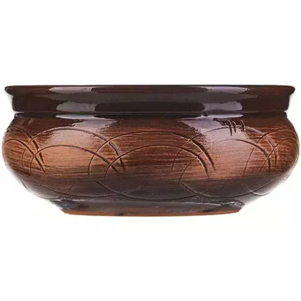 Тарелка глубокая «Скифская» керамика 0,5л D=14,H=6см коричнев