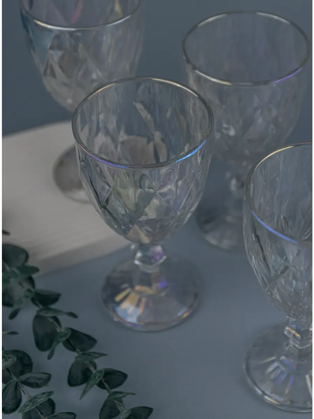 Набор фужеров для вина, 330 мл, 6 шт. перламутровый