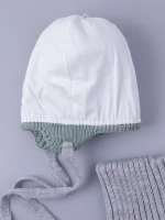 Шапка для мальчика осенняя вязаная и снуд