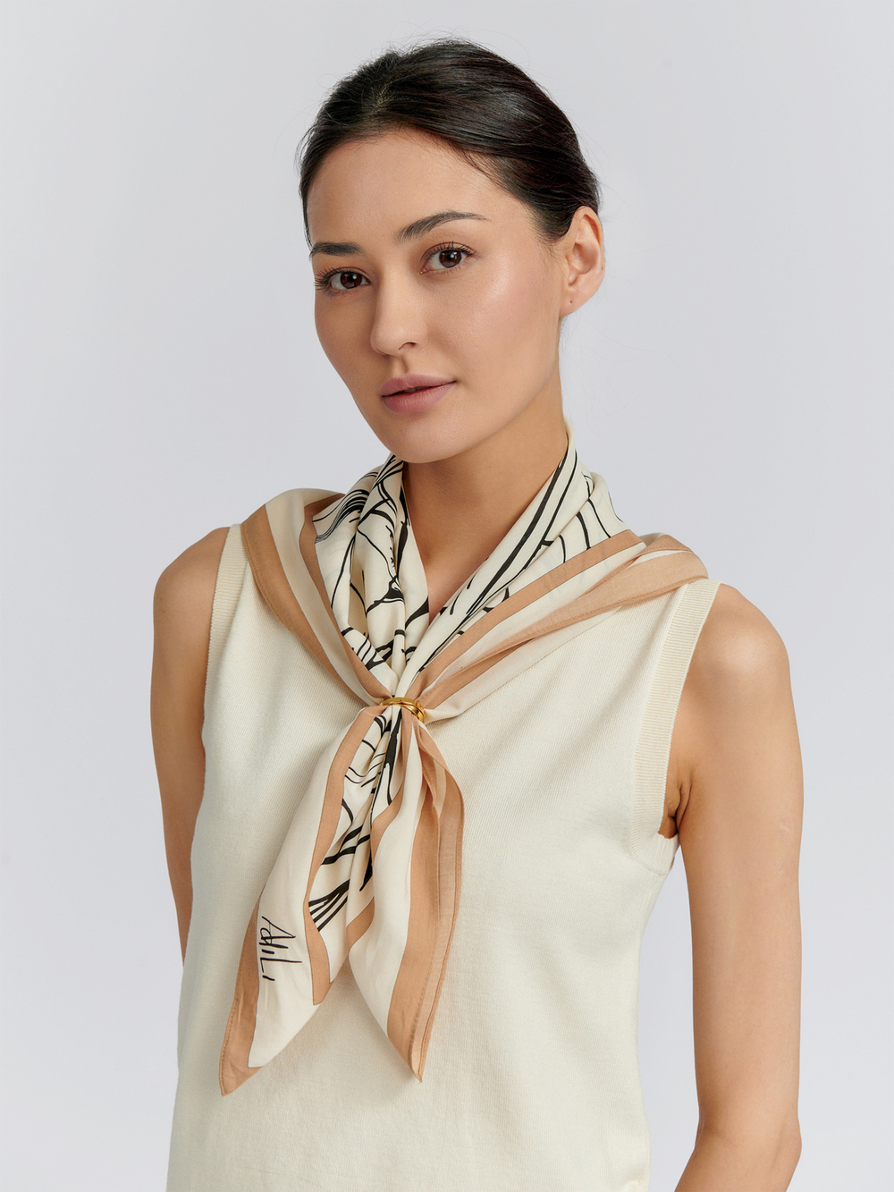 ПЛАТОК вискоза | 70х70 | (245-02) «Гүлзар бақ»