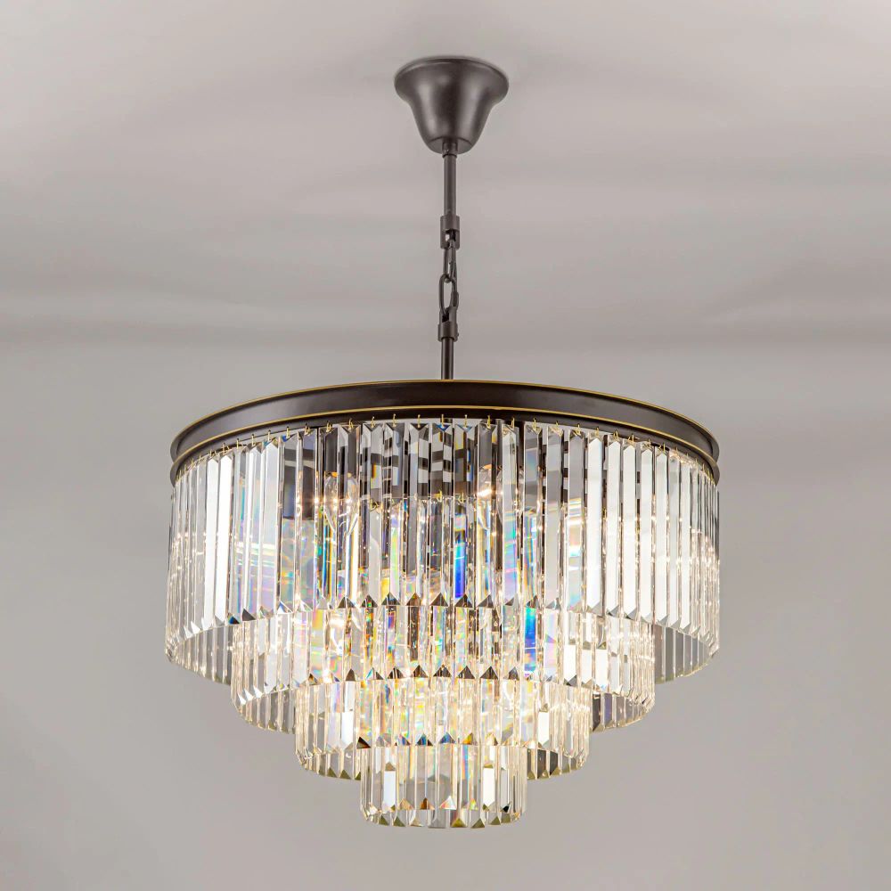 Citilux Мартин CL332141 Люстра хрустальная подвесная Прозрачная