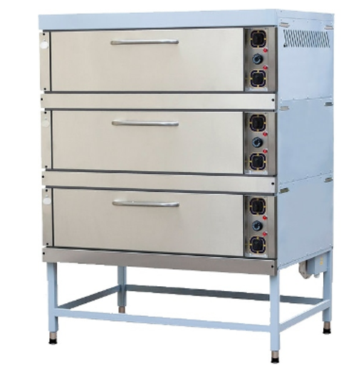 Шкаф пекарский ONEGA ШПЭНМр-3 П с парогенератором (фронт и двери из нерж. стали)