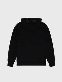 Худи на Молнии C.P. Company Diagonal Raised Goggle Zipped Black