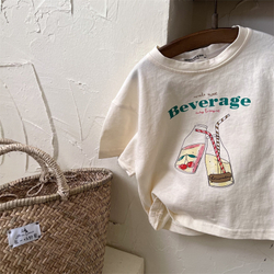 Футболка для ребенка "Beverage", бежевая