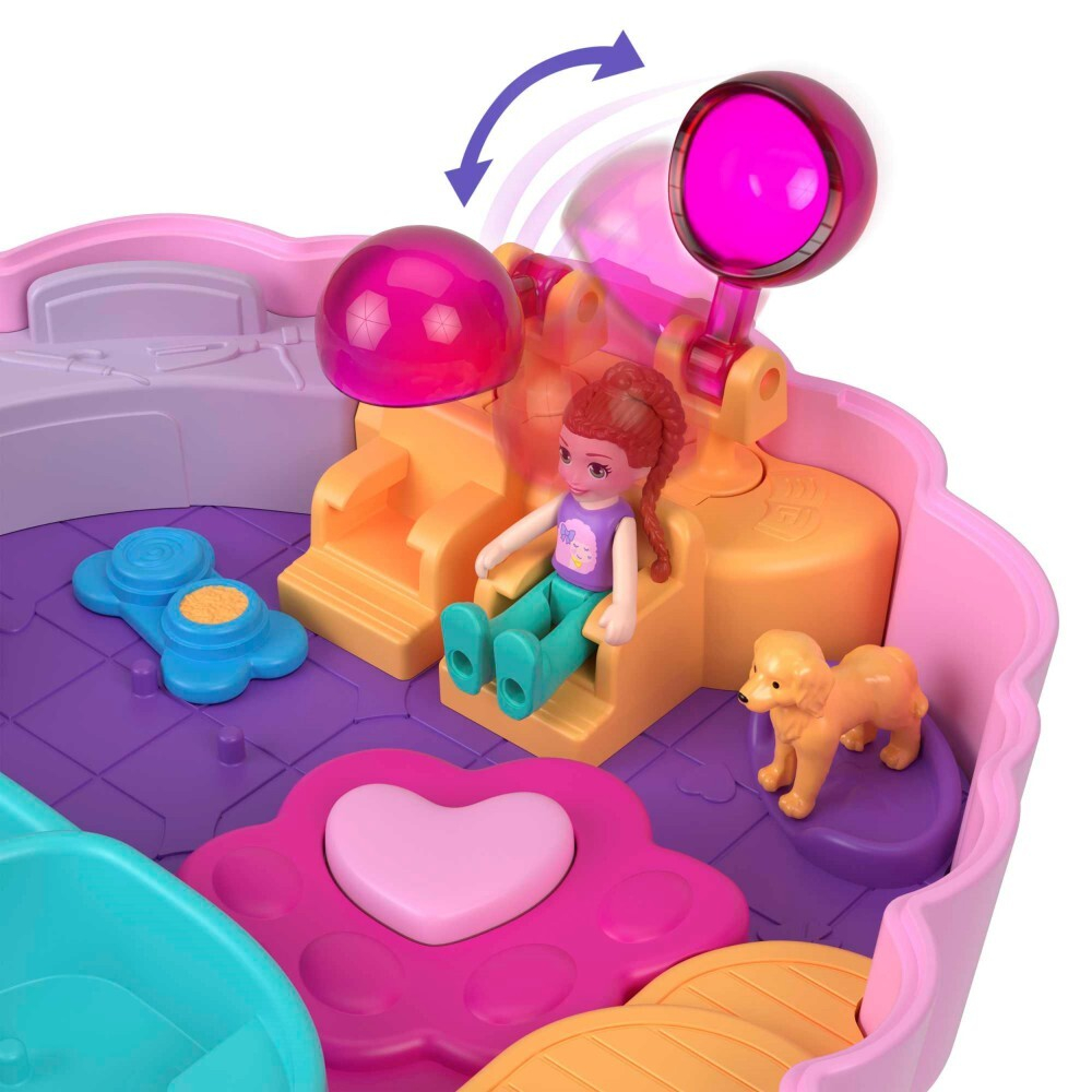 Polly Pocket - Пудель салон красоты Компактный набор 2 куклы + аксессуары HKV35 / артикул   FRY35 HKV35  / GTIN 194735109135