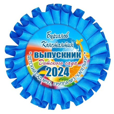 Наградная розетка именная. Арт. 46 6802