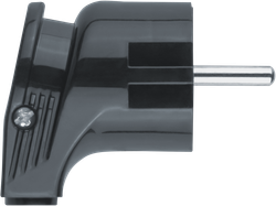 Вилка Navigator 61 363 NCA-PL04-16A-E-BL угловая с/з черная