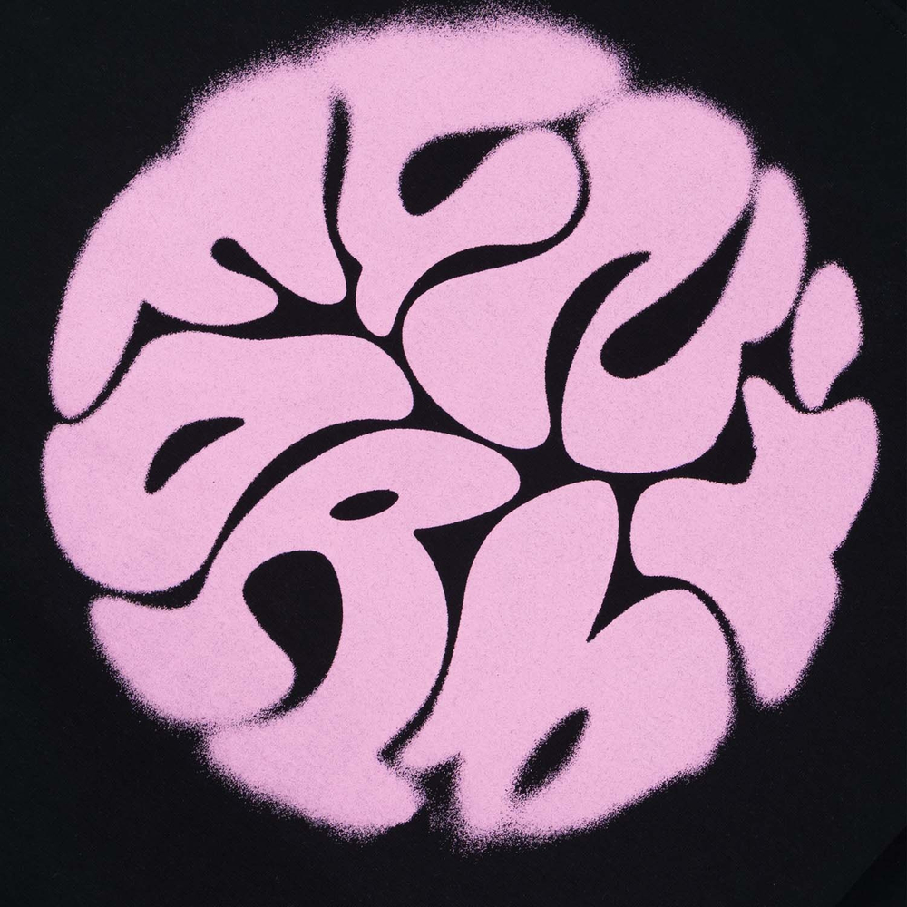 Футболка UNIFORM Heavy Bubble Blur черный/розовый