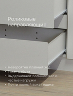 Шкаф 161х50х208 Марм, распашной, 4 двери 2 ящика, белый, со штангой и полками, Dipriz