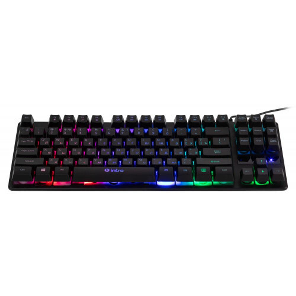 Клавиатура и мышь комплект Intro DX750 игровые 1200-3600dpi + коврик черный