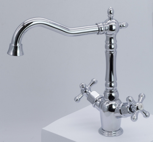 370121 Смеситель 2-руч. для кухни (ХРОМ) ViEiR (10/1шт)