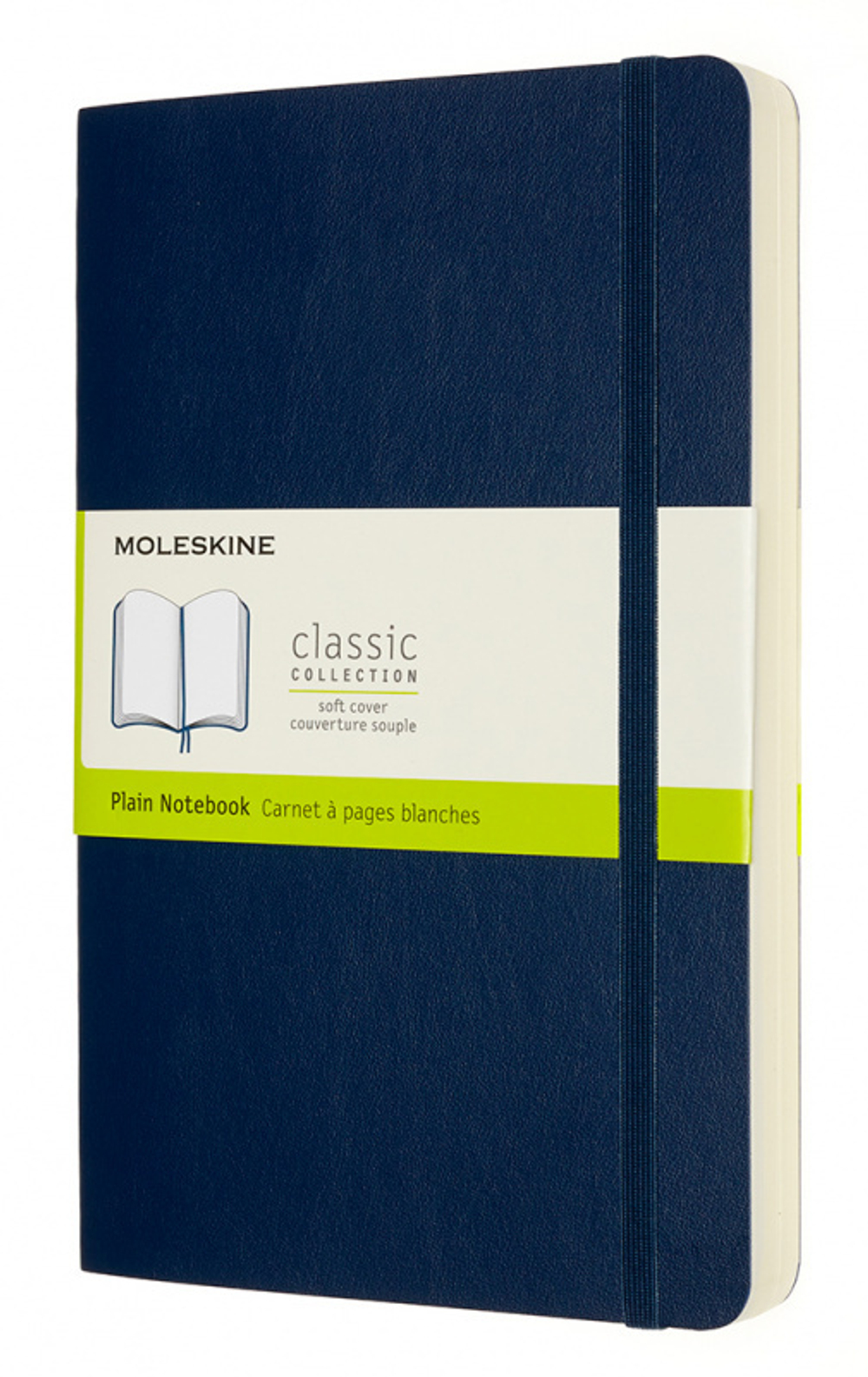Блокнот Moleskine Classic Soft Expended QP618EXPB20 Large 130х210мм 400стр. нелинованный мягкая обложка синий сапфир