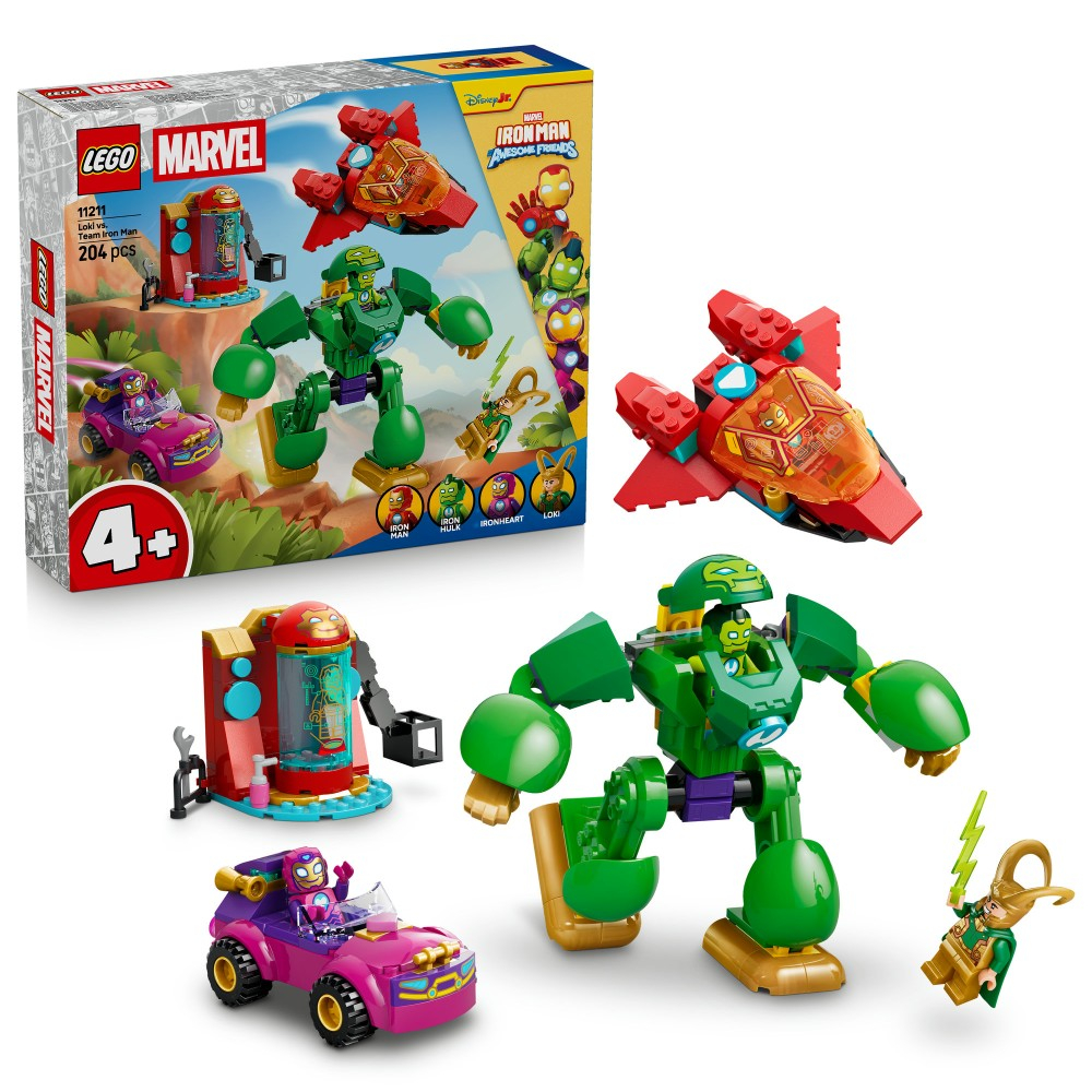 Конструктор LEGO Disney Junior Marvel 11211 Локи против команды Железного человека арт. 11211 / ЛЕГО Дисней Джуниор Марвел — фото 1