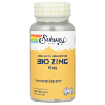 Solaray, Bio Zinc™, 15 мг, 100 растительных капсул