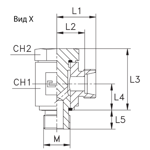 Соединение JE DS20 26х1.5 (корпус)