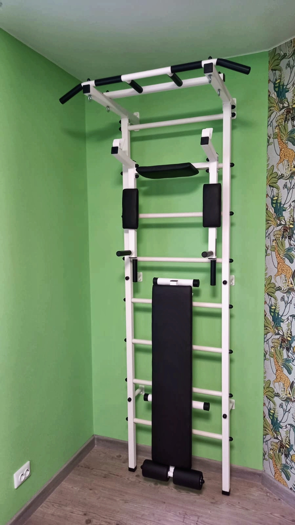 Монтаж шведской стенки Sv Sport в пеноблочные, газоблочные стены