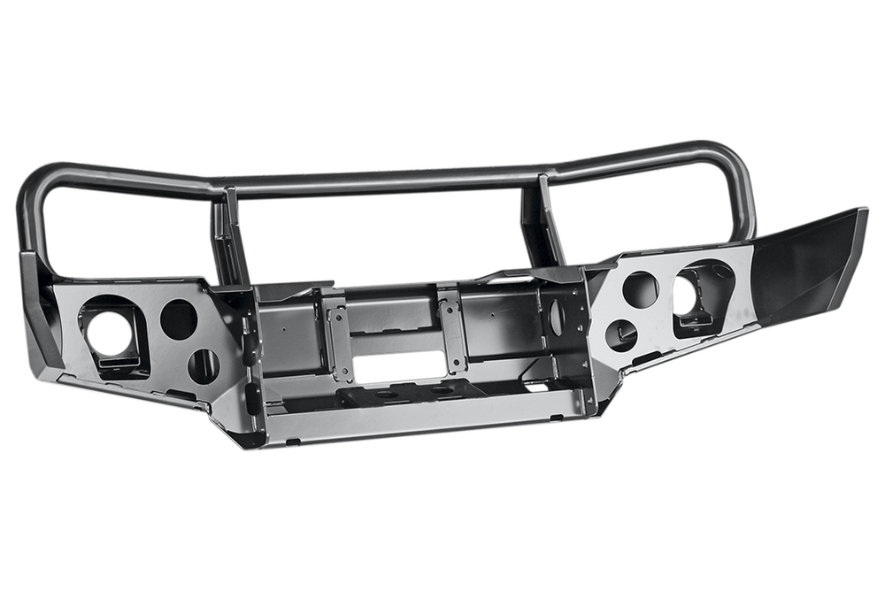 Бампер силовой передний Toyota Hilux 1983-1997 с доп. фарами и защитной дугой РИФ