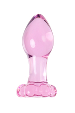 Анальная втулка Sexus Glass розовая 8,3 см