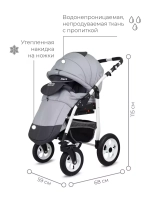 Коляска BARI  (BartPlast) 06 графит-серый