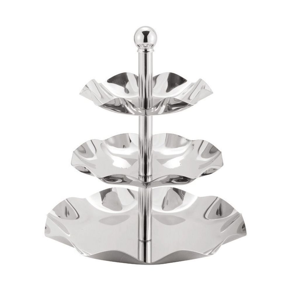 Этажерка, 3 яруса, h 30 см, d 27,5 см, нержавейка, P.L. Proff Cuisine