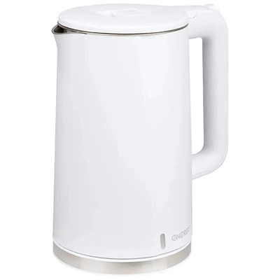 Чайник из нержавеющей стали 1,7л «ENERGY» белый E-208, двойной корпус