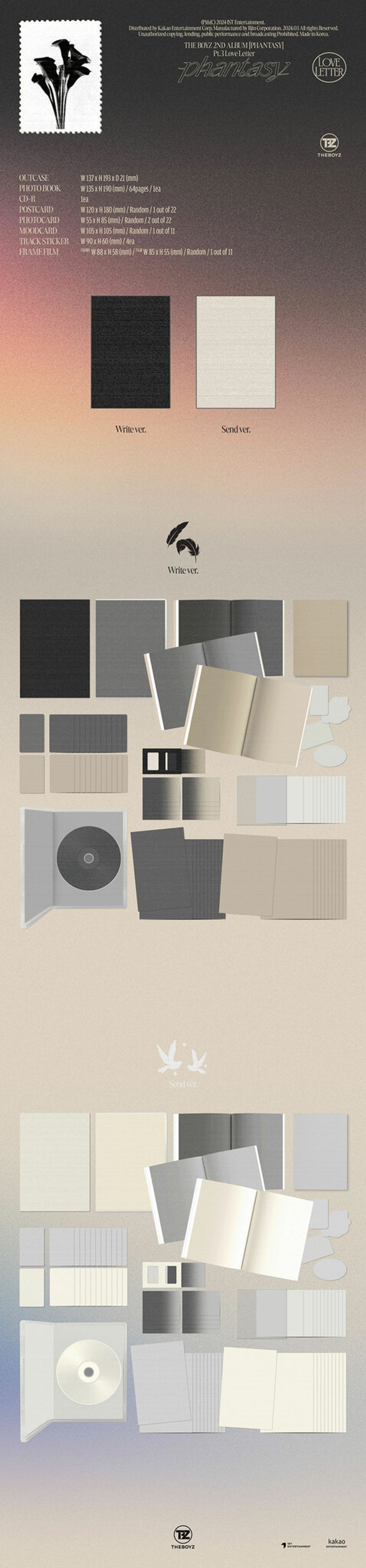 Альбом THE BOYZ - [PHANTASY] Pt.3 Love Letter