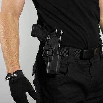 Кобура пластиковая для пистолета Glock S17, black