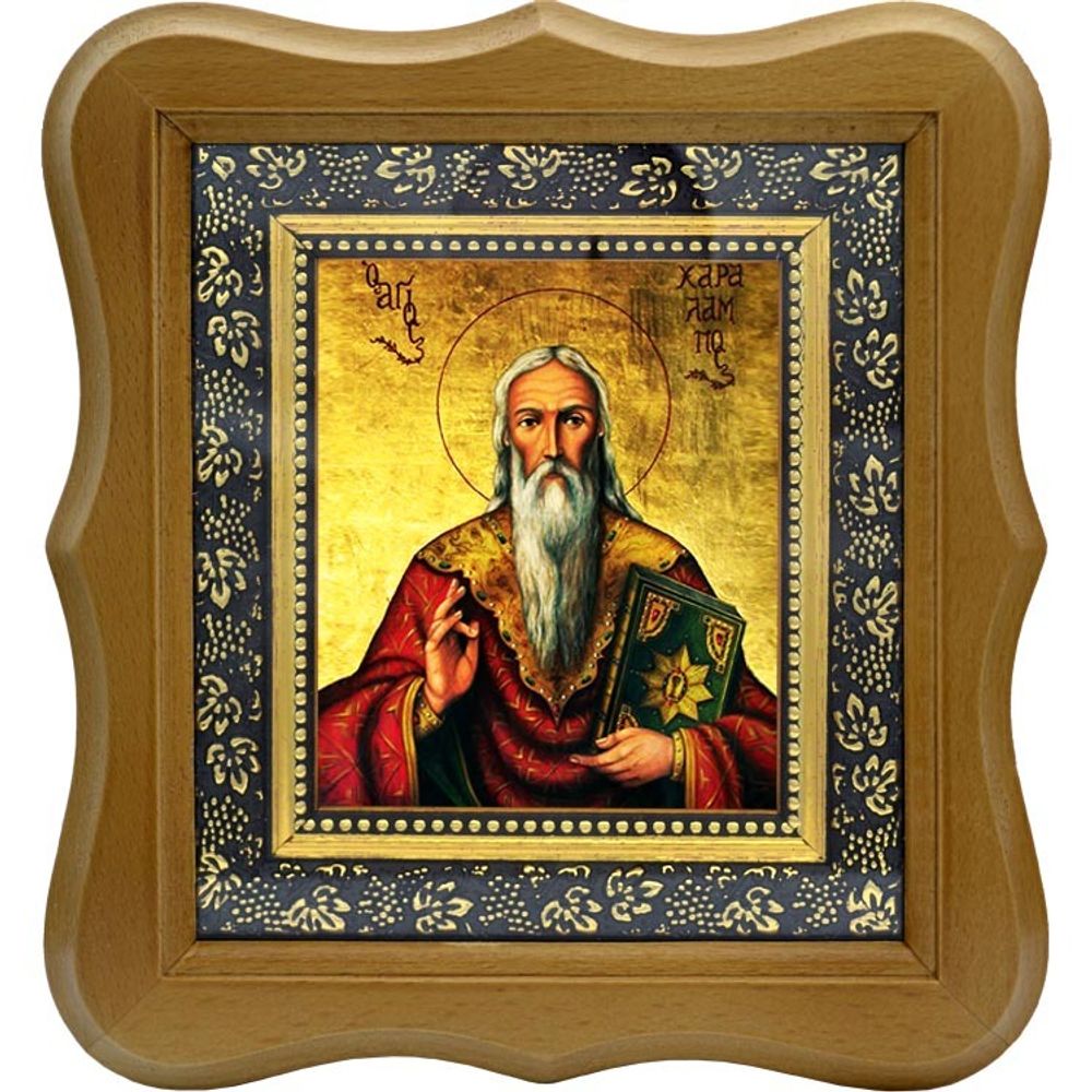 Харалампий Магнезийский священномученик. Икона на холсте.