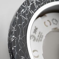 Встраиваемый светильник со светодиодной подсветкой ЭРА DK LD51 WH/BK GX53 белый черный | Встраиваемые LED светильники