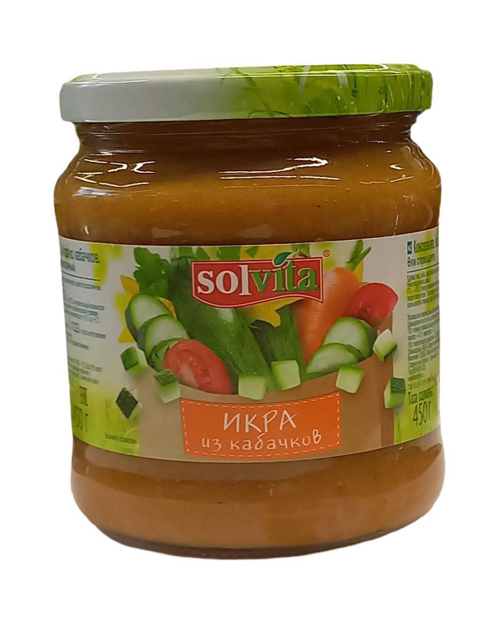 Икра кабачковая "СОЛВИТА" 450гр с/б