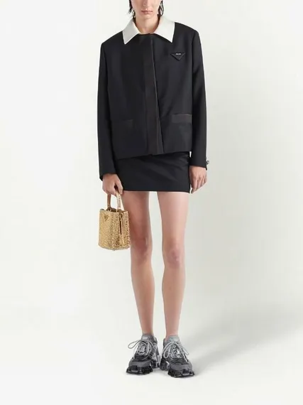 Мини-сумка Prada Duchess с кристаллами золотой