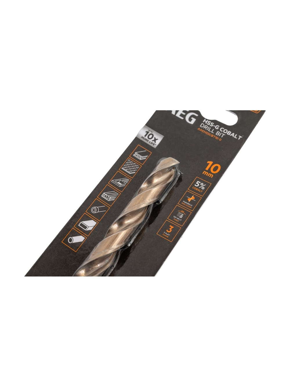 Сверло по металлу HSS-Co (10х87х133 мм) AEG AAKHSSCBT10-0 4932479340