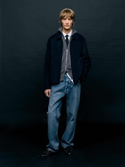 Massimo Dutti Джинсы прямого кроя, темно-синий