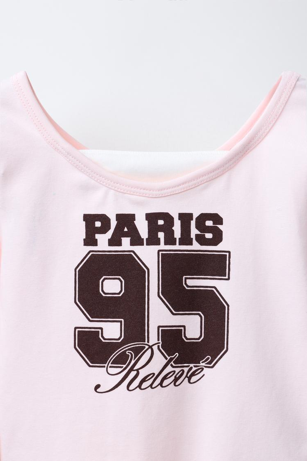 ZARA БОДИ С ДВОЙНЫМ НОМЕРОМ, РОЗОВЫЙ