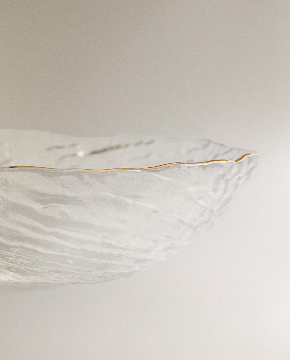 Zara Home миска из стекла, цвет золотой, 13 см