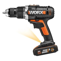 WORX WX372 аккумуляторная дрель-шуруповерт (2 x 2 Ач, ЗУ)