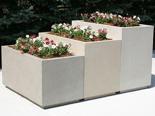 Цветочница Сильвия (бетон)