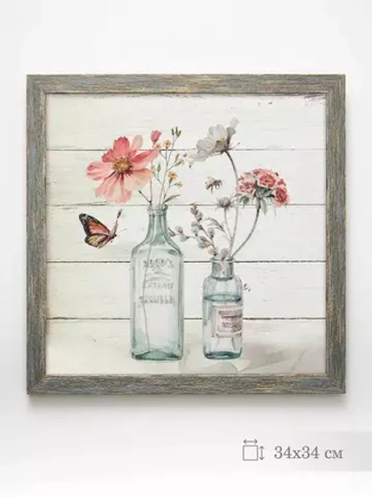 Картина на стену интерьерная на холсте 34*34 см