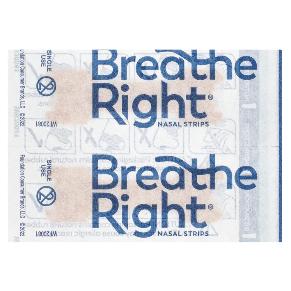 Breathe Right, Полоски для носа, маленькие / средние, 30 желто-коричневых полосок