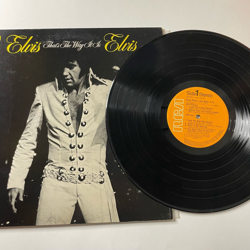 Винтажная виниловая пластинка LP Elvis Presley Элвис Пресли That's The Way It Is (Japan 1975) (No Obi) How The Web Was Woven