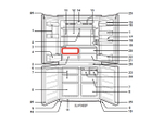Крышка овощного ящика для холодильников Sharp SJ-F, SJ-EX