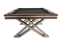 Бильярдный стол для пула RASSON "Pierce" 8 футов (коричневый) с плитой, со столешницей