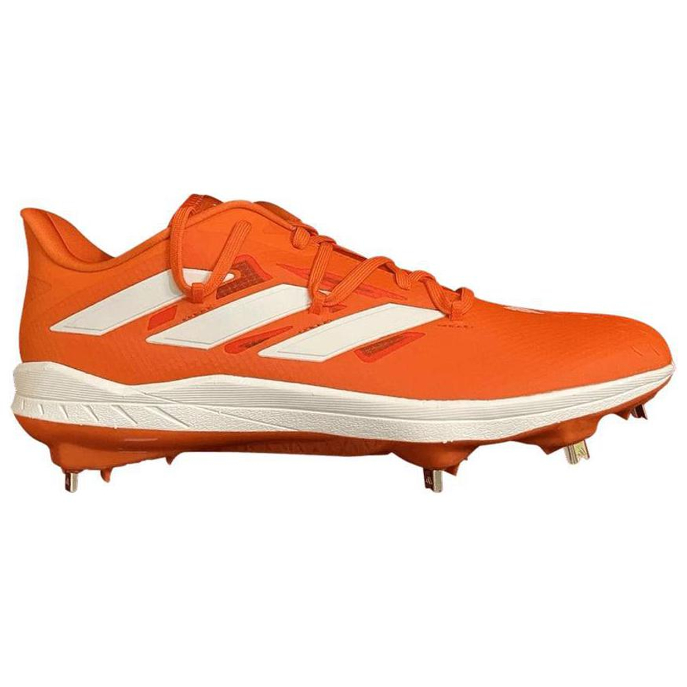 Adidas Low-Top Upper Height Anti-Slip And Wear-Resistant Functionality Baseball Shoes Men"s Orange