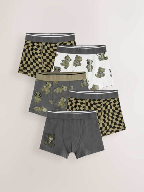 Трусы для мальчика Next E98-872, 5 шт., Серый, Хаки