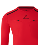 Футболка судейская с длинным рукавом DIVISION PerFormDRY Referee LS Tee, красный